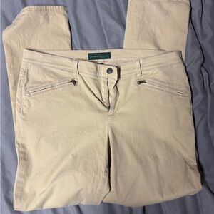 Ralph Lauren Beige Straight-Leg Pants